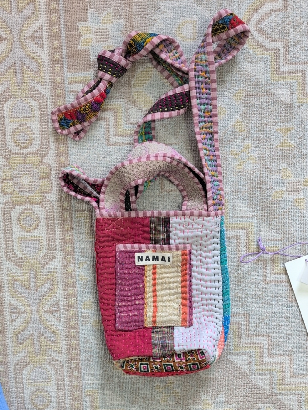 Namai Xoti Mini Zero-Waste Quilted Kantha Bag